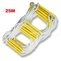 25m 5 6th floor escape ladder rescue rope ladder emergency work safety response fire rescue rock climbing anti skid soft ladder