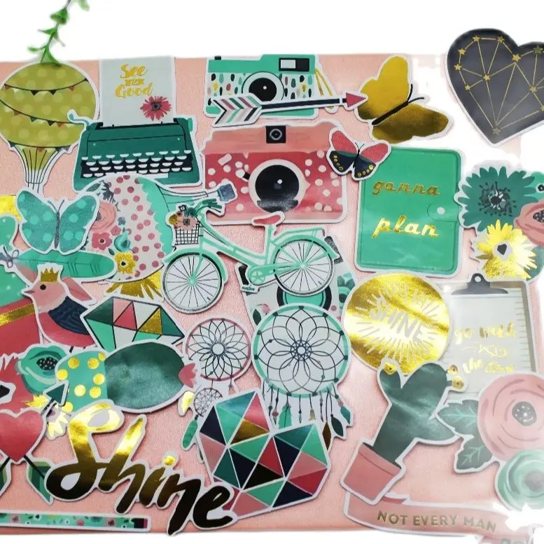 36/33 буквы любовь/пляж/велосипед бумажные наклейки для сделай сам Скрапбукинг