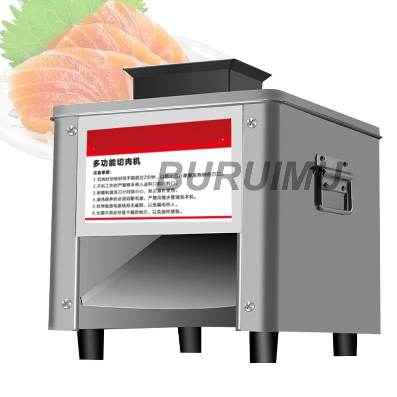 

Meat Slicing Machine Pork Shred Cutting Manufacturer Beef Strips Cutter Maker Chicken Cut Slicer