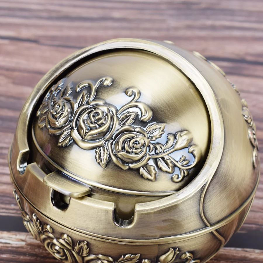 Ретро резная пепельница креативная личность современный тренд сферическая