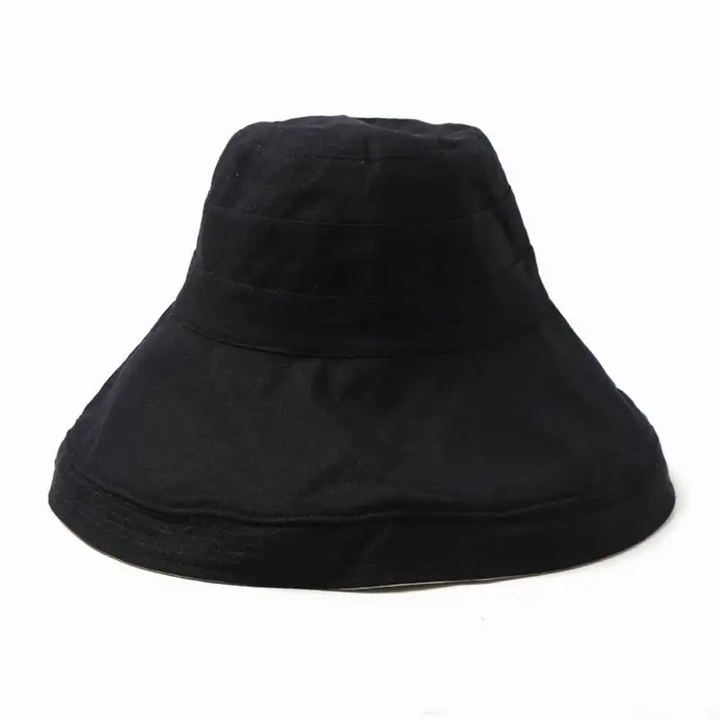 Шляпа от солнца Женская весенне-летняя складная однотонная с широкими полями