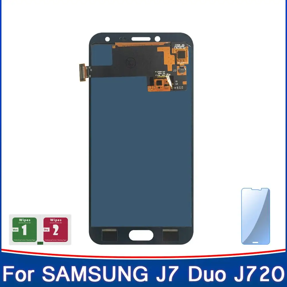 100% новый TFT с регулировкой яркости для Samsung Galaxy J7 Duo 2018 J720 J720F J720M ЖК дисплей