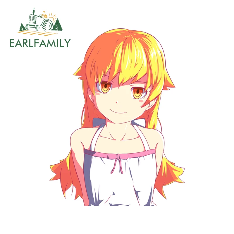 

EARLFAMILY 13 см x 7,9 см для Shinobu Oshino мотоциклетные виниловые наклейки на машину материал наклейка аниме забавная наклейка украшение