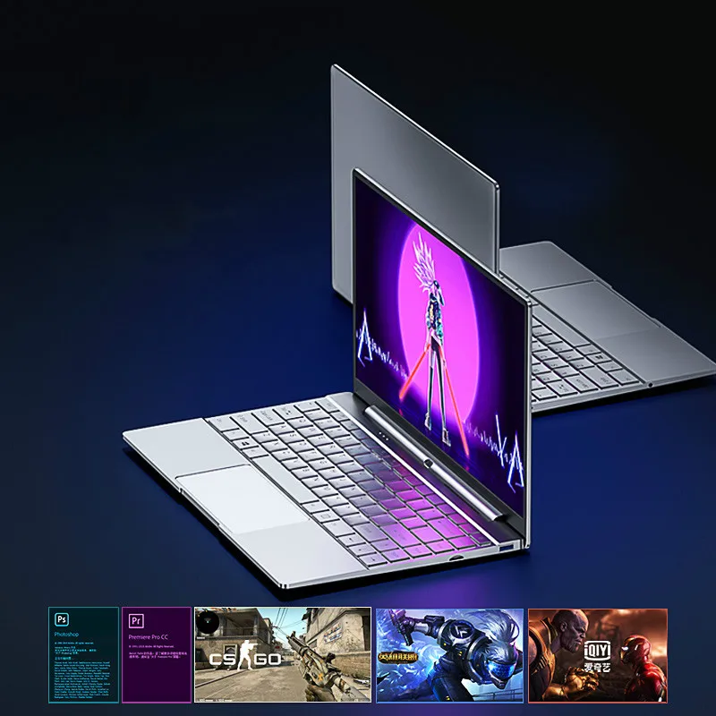 i7-8550U 15.6 Inch 8G RAM Metal Laptop GeForce MX150 2G Gaming Computer Notebook Business Office High Performance SSD Netbook