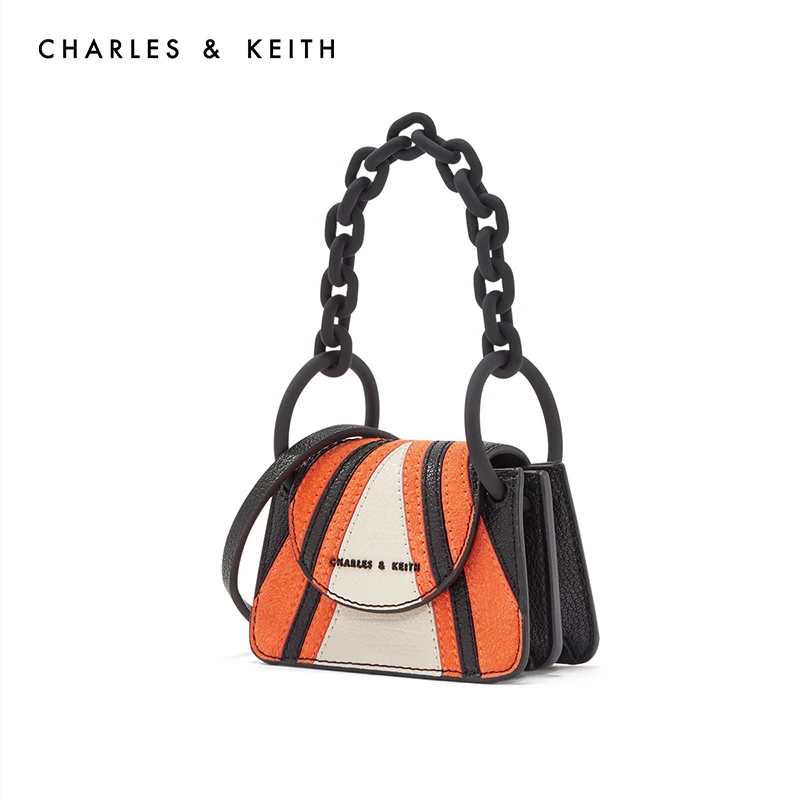 CHARLES＆KEITH Новинка на Весну 2020г. CK6-40781119 Женская Мини-сумка с цепочкой для монет и