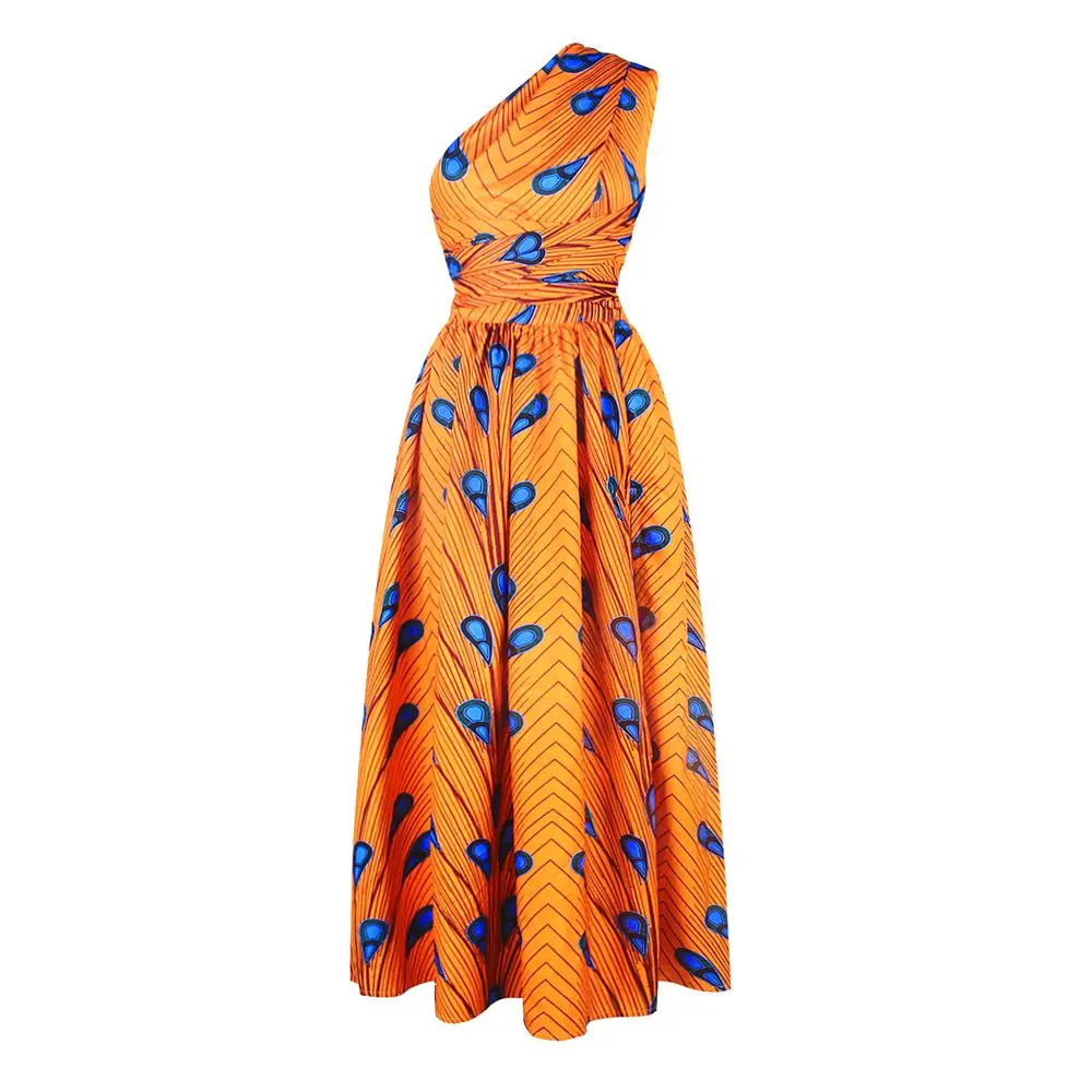 

African Dresses For Women Sexy Multiway Long Dress Sleeveless Robe Dashiki Ladies Clothing Ankara Plus Size Africa Women Dress