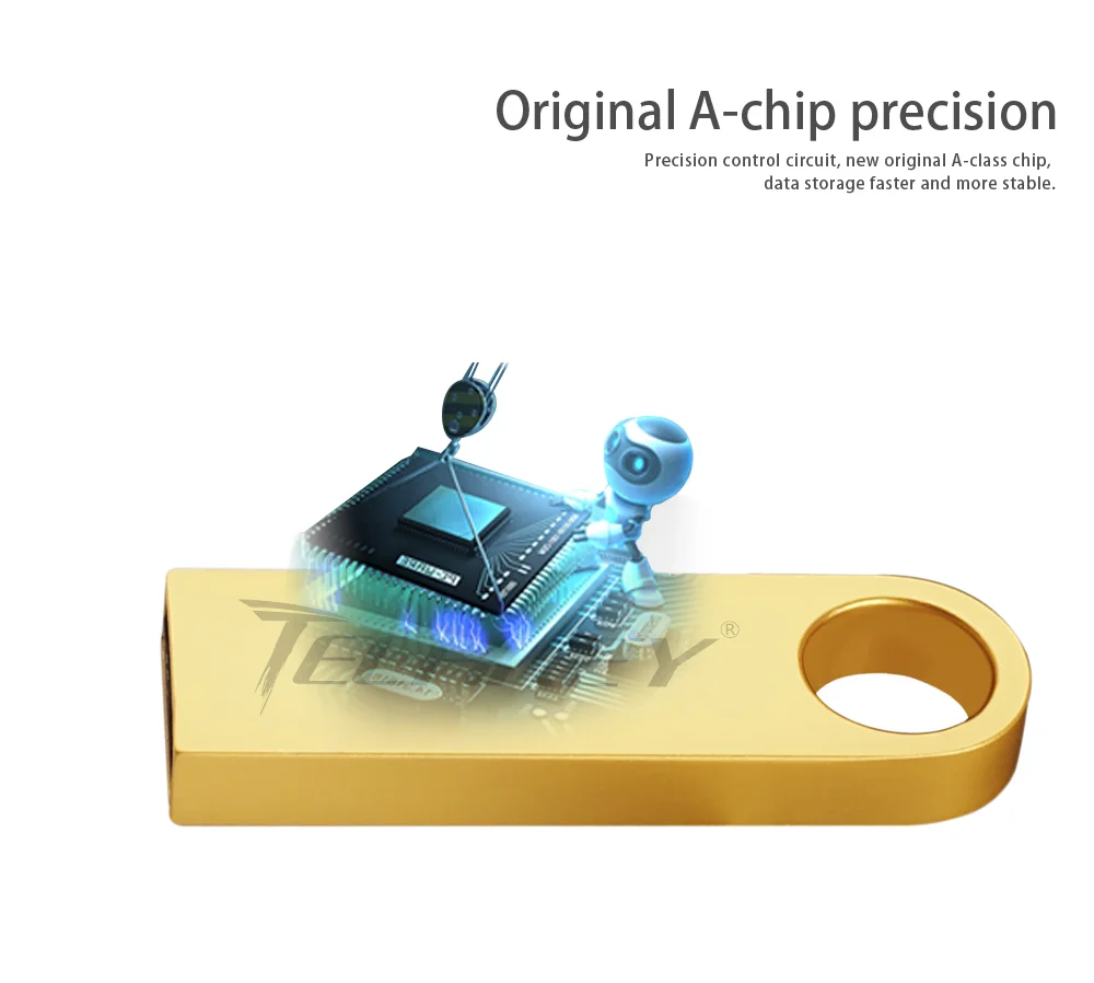 Новинка, TECHKEY, usb флеш-накопитель, 64 ГБ, 32 ГБ, 16 ГБ, 8 ГБ, 4 Гб, флеш-накопитель, флешка, водонепроницаемая, серебристая, u диск, memoria cel, usb флешка, подарок