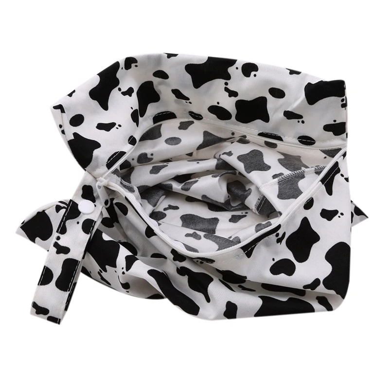 

Baby Care Nappy Changing Diaper Bags Washable Small Reusable Wet Bag Waterproof PUL Single Pocket Zipper Stroller Travel 29*39cm