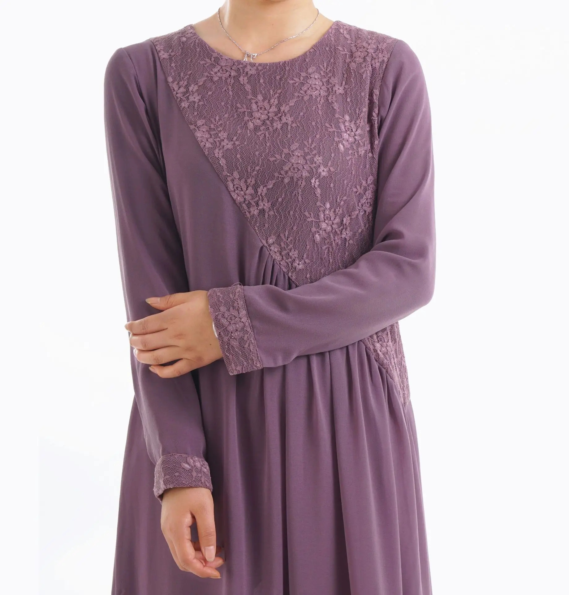 Женское длинное платье с кружевом на Средний Восток для Рамадана | Женская одежда