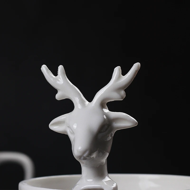 Рождественские кружки 3D Amimal парные чашки с крышкой милый Милу олень Кофе Молоко снег кружка для завтрака креативные рождественские лучшие подарки