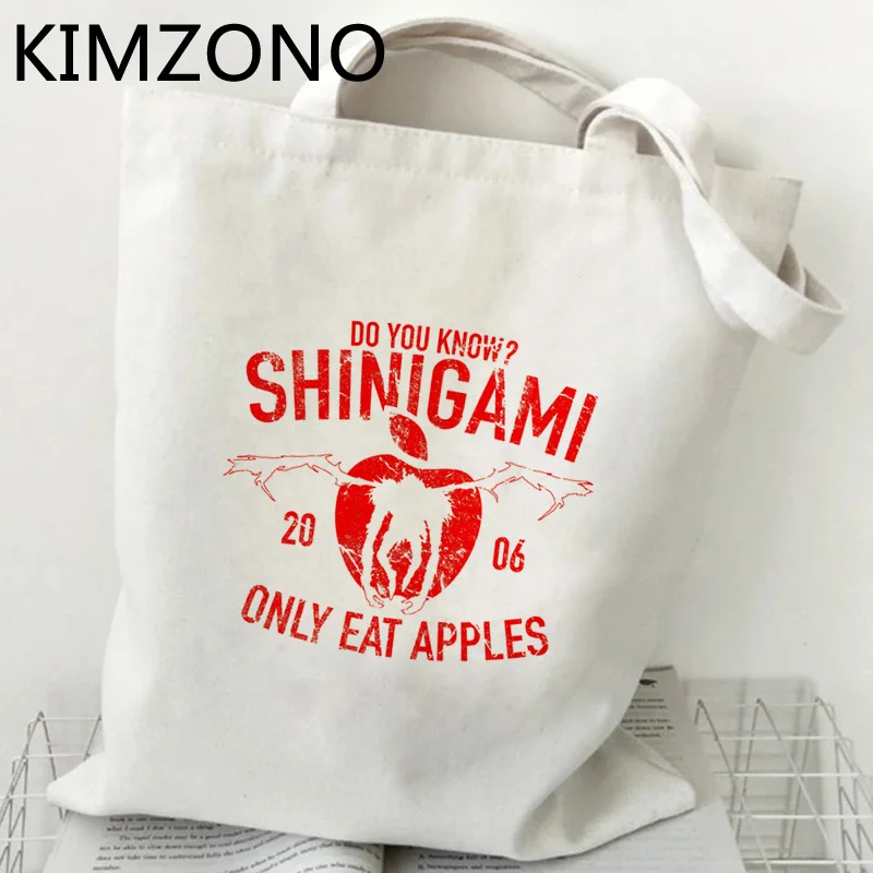 

Death Note shopping bag tote bolso bolsa jute bag grocery reusable bag tote shoping bolsa compra net sac toile