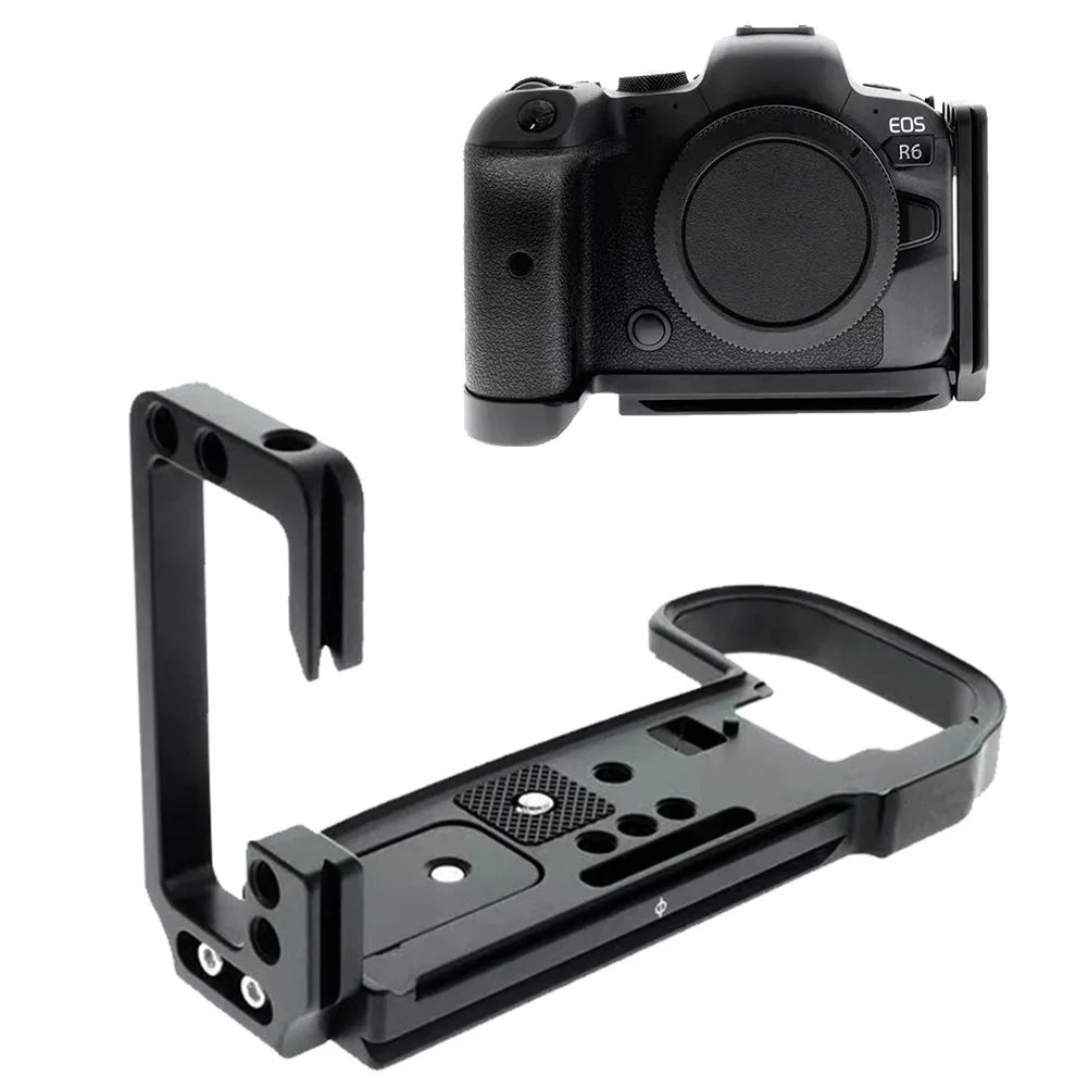 

L Shaped Mounting Quick Release Plate for Canon EOS R5 R6 Camera Anti Scratch Vertical Hand Grip Holder Bracket Accessories