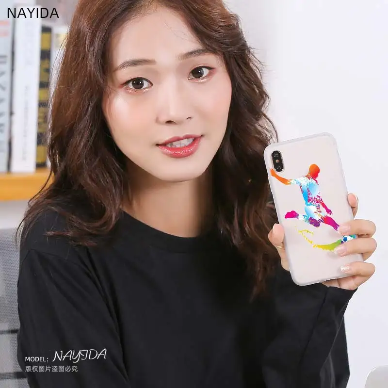 Soft Silicone Case For iPhone 13 12 Mini 11 Pro XS Max XR X 8 7 6 Plus SE S scratch proof Cover Football Soccer Ball Fundas | Мобильные