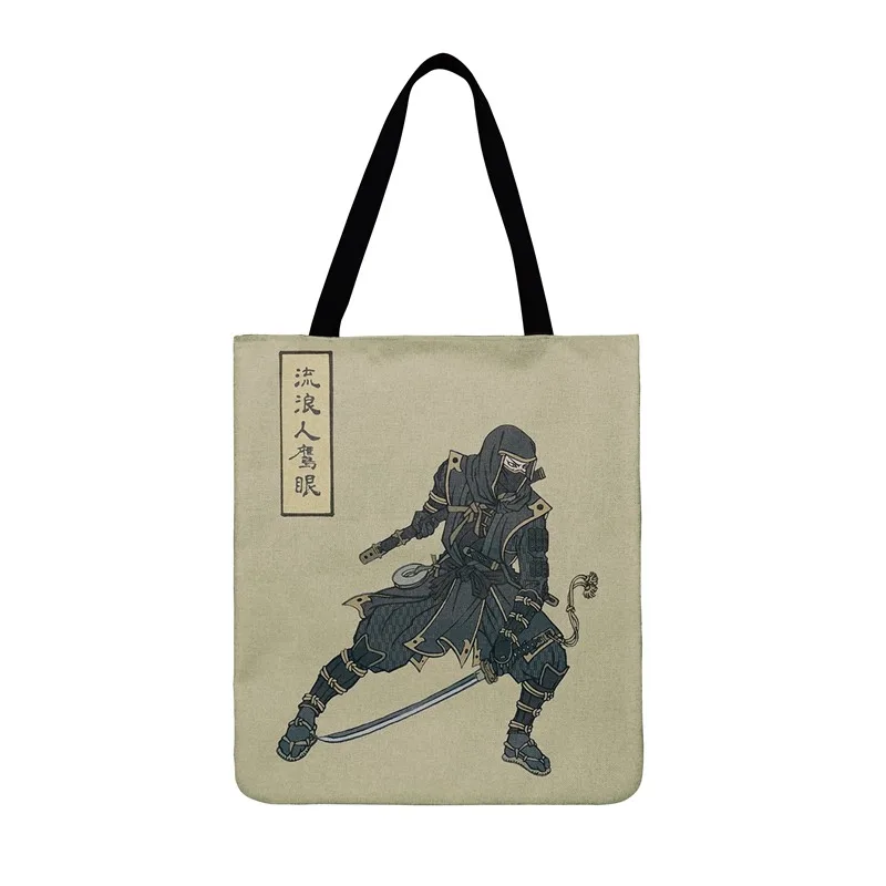 Japanese Superhero Batman Captain America Painting Print Tote Bag Ladies Shoulder Shipping Outdoor Beach Bags | Багаж и сумки