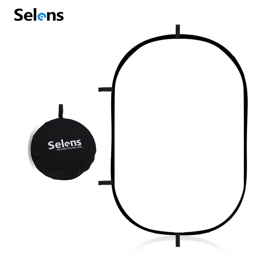 Selens 100X150CM Foldable Translucent Oval Reflector Photography Photo Studio Soft Panel Diffuser Board with Portable bag | Электроника