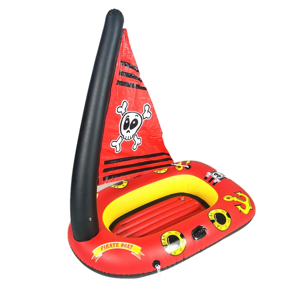 

Детский надувной пиратский корабль плавающий плавательный круг сиденье для бассейна игрушка для малышей плавающий воздушный матрас надув...