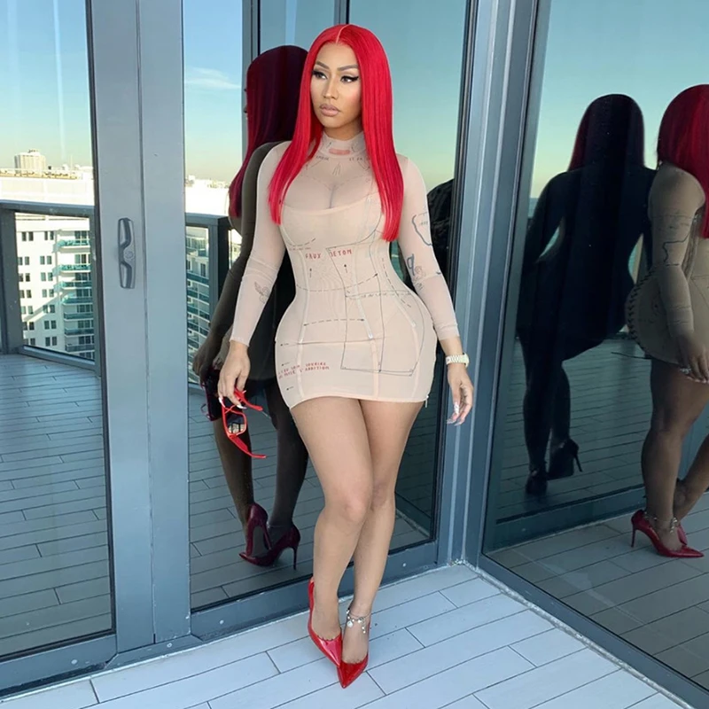 Из сетчатого материала в стиле &quotпетчворк&quot с надписями и принтом Пикантные