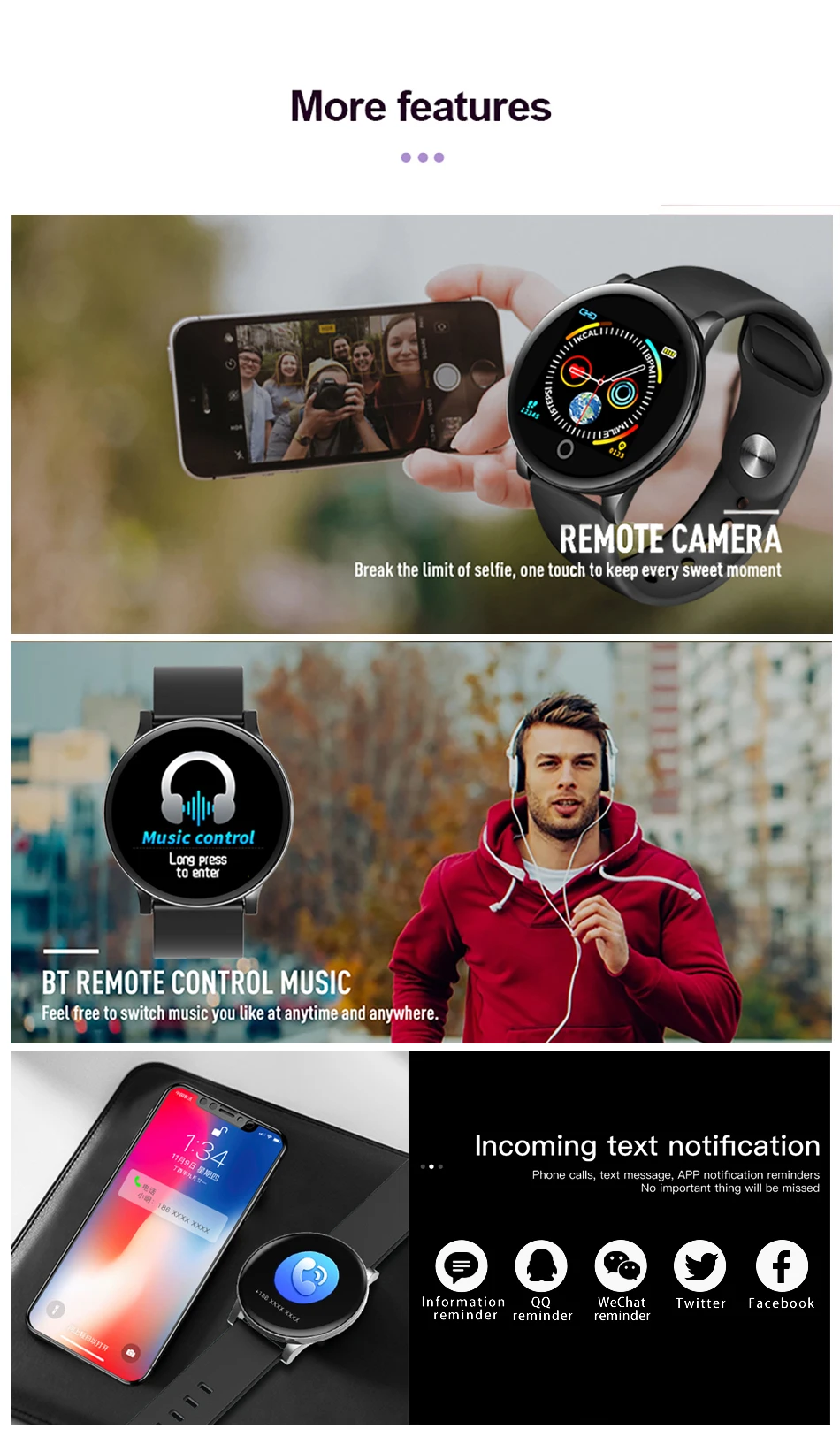 Reloj новые фитнес умные наручные часы для мужчин и женщин для iPhone устройство слежения за кровяным давлением шагомер часы smartwatch