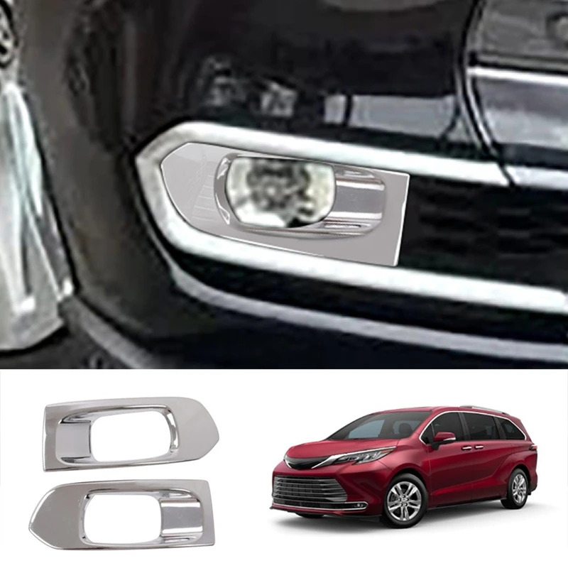 

Car Front Fog Light Cover Trim Decoration Sticker for Toyota Sienna 2021