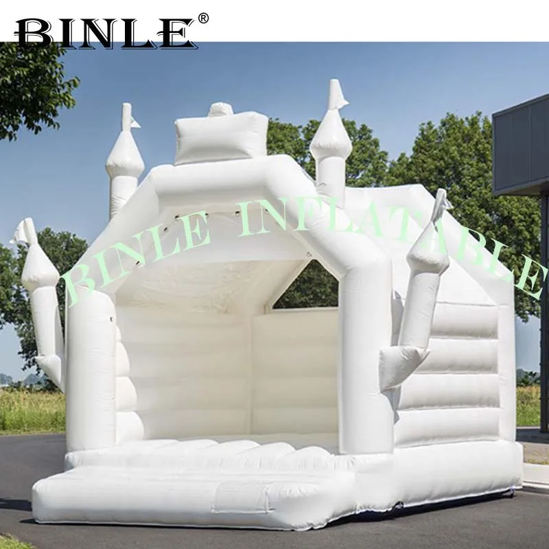Крейзи Эйр 0 55 мм ПВХ белый надувной Свадебный батут/луна прыгающий дом/день