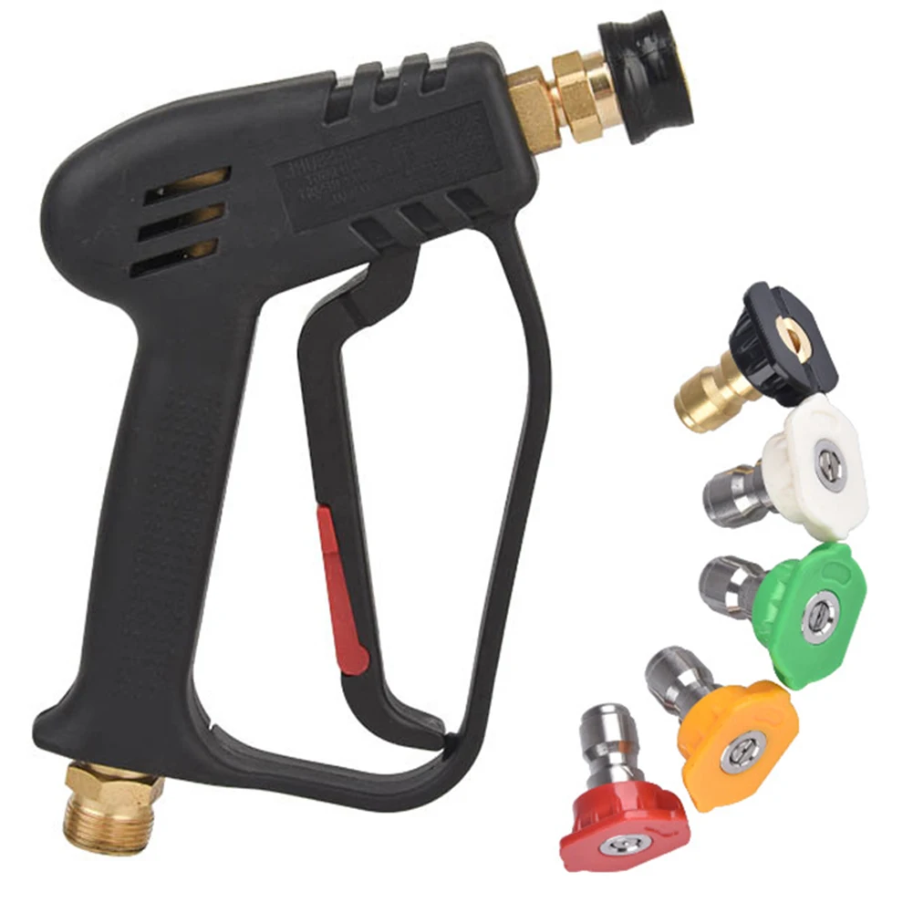 

High Pressure Power Washer 4000PSI With 5 M22/14 Water Nozzle Tip Rotating Spray Turbo Nozzle Cleaner Accessory For Car Cleaning