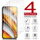 4 шт., Защитное стекло для xiaomi pocophone poco x3 nfc m3 f3 f2 pro f1 f 3 1