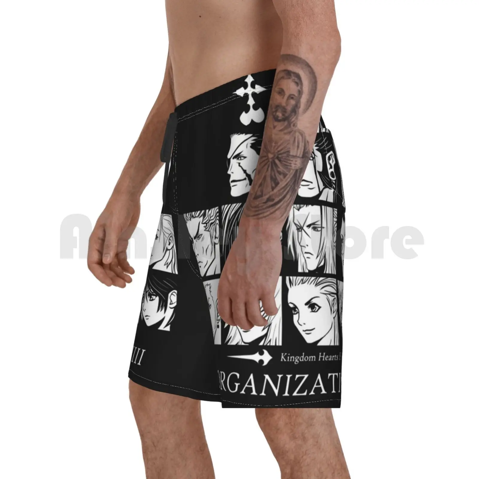

Пляжные шорты Kingdom Hearts Ii организация 13 Kingdom Hearts Games для мужчин Wo Men s Kids