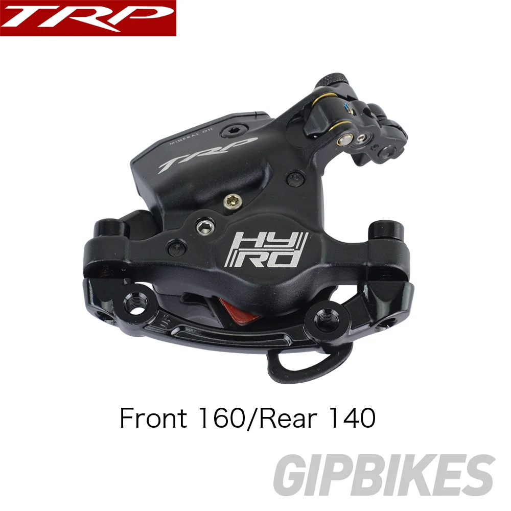 F160R140 No disc TRP HY/RD штыревой кабель с приводом гидравлический дисковый тормозной суппорт 160 мм w/or w/o ротор передний/задний/комплект HYRD ROAD Черный - Цвет: F160R140 No disc