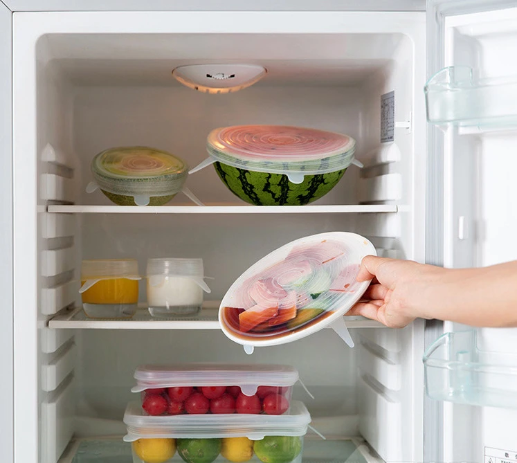 6 шт. силиконовые крышки для кастрюль|Крышки посуды| |