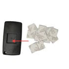 10 шт.лот Замена для PEUGEOT для Citroen эмблема автомобиля insignia 15 мм алюминиевая силиконовая наклейка сделай сам для PEUGEOT Логотип ключа