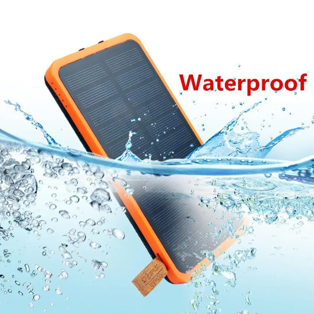 Складной двойной USB зарядное устройство Солнечный внешний аккумулятор