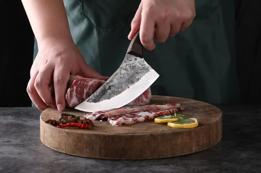 

Forged Boning Knife Scimitar Hammered Boning Knife Household Outdoor Small Kitchen Knife Dividing Knife Butcher Knife Fish Knife