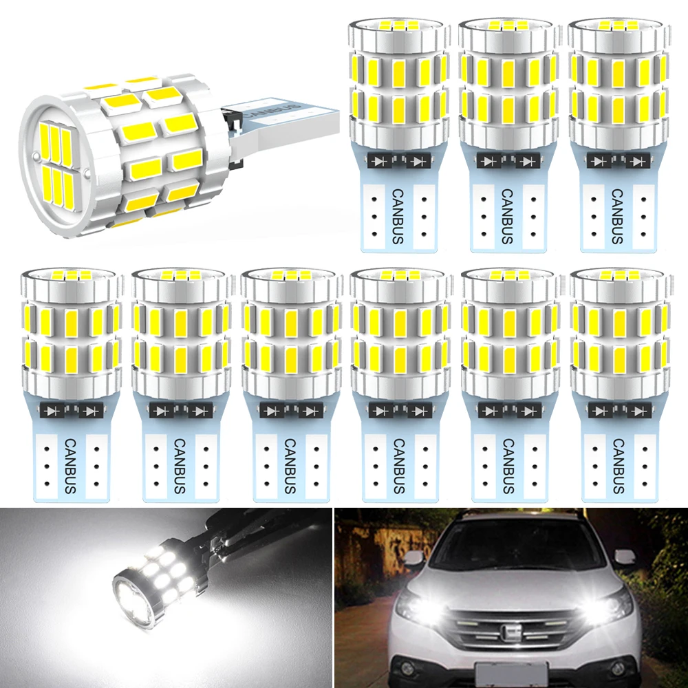 

Комплект светодиодных габаритных огней T10 светодиодный W5W 168 194 led Canbus без ошибок светодиодный габаритные огни для габаритных огней, внешние ...