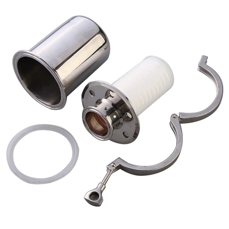 1 5 дюйма тройной зажим 304 из нержавеющей стали санитарный фитинг 50 мм наконечник --