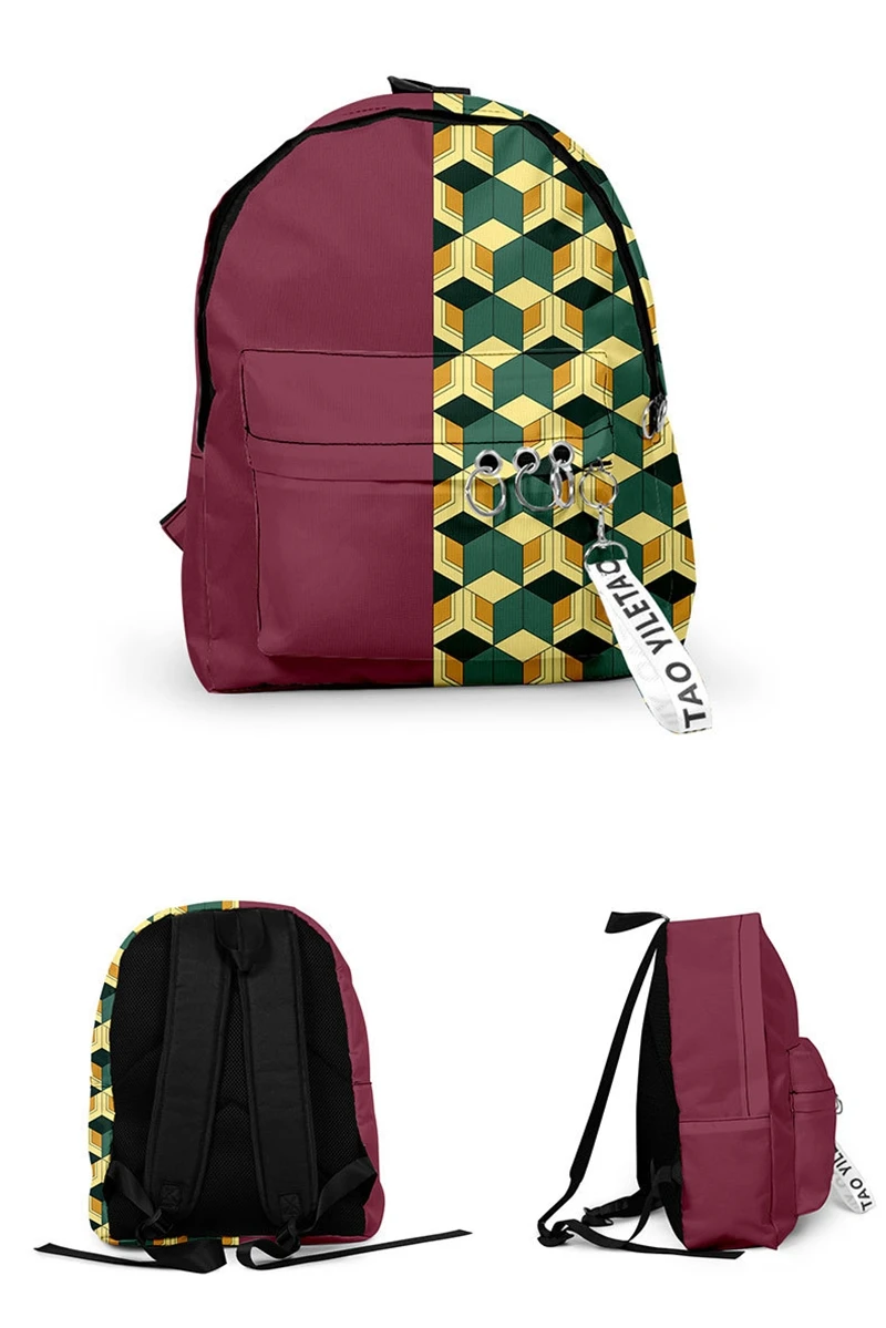 Рюкзак для косплея из ткани Оксфорд на молнии с аниме рассекающий демонов |