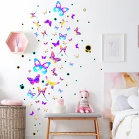 colorful butterfly wall stickers living room bedroom for children kids room background home decoration wallpaper nursery sticker