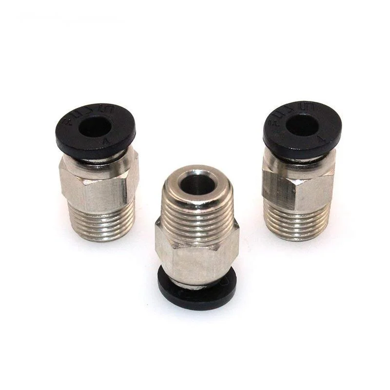 

Pneumatic Connector PC4-01 1.75mm 3mm PTFE Tube Quick Coupler For E3D V6 For J-head Fittings Reprap Hotend Fits 3D Printer Parts