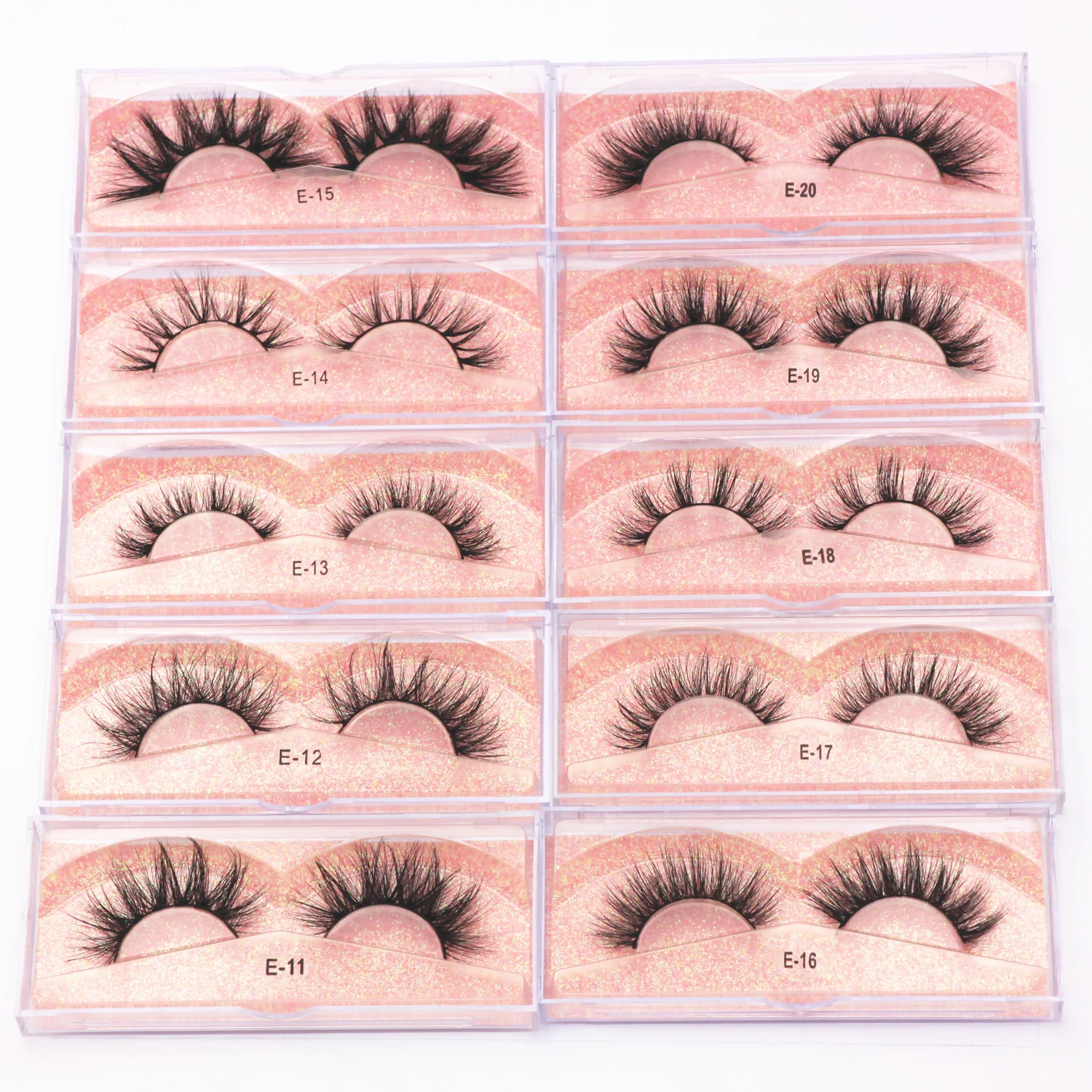 Накладные ресницы из норки 5D 100 пар бесплатная доставка эффектные 3D объемные