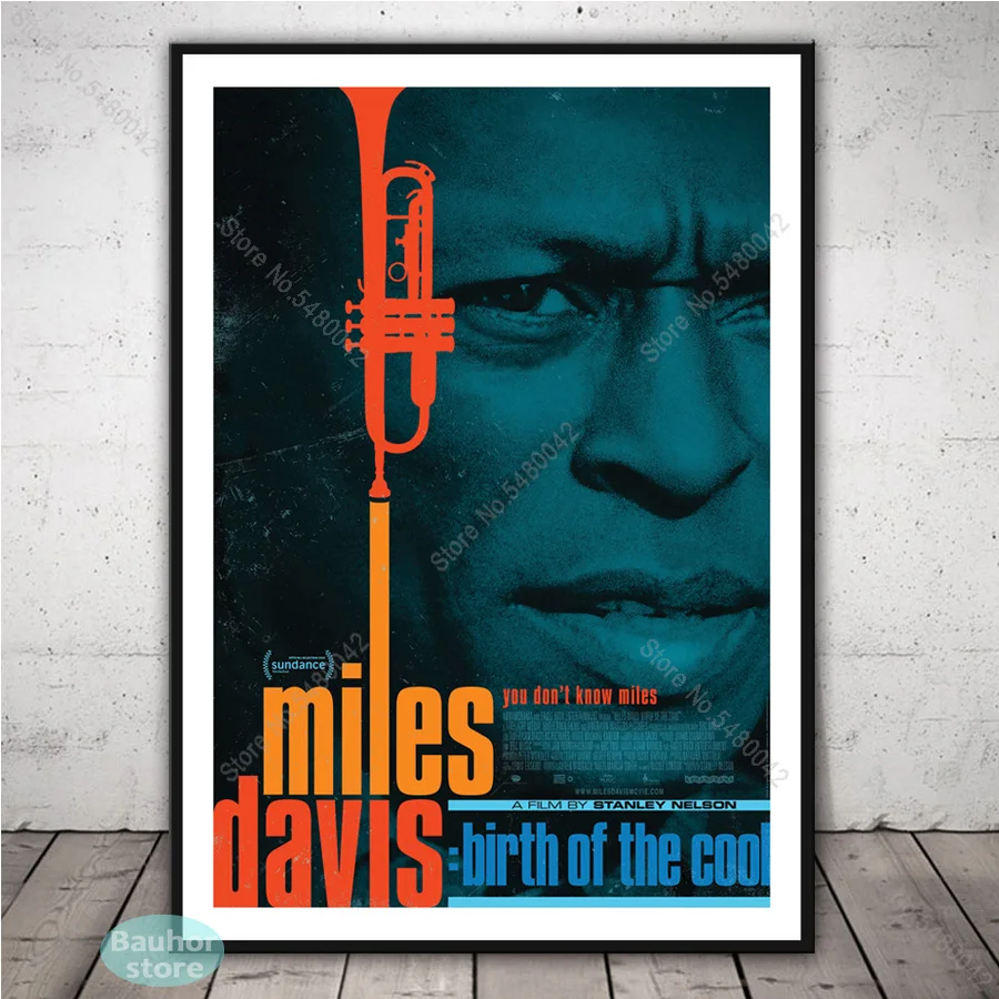Майлс Дэвис художественный плакат Джаз музыка звезда Вид синих плакатов и