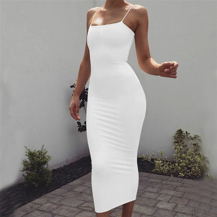 

ZOSOL 6 colours Women's Long Strapped Dress 2020 Summer Nightclub Sexy Dress Women's Bodycon Dress