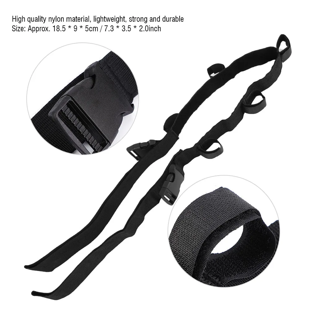 2 шт. Качественная нейлоновая прочная рыболовная ремешка регулируемой длины держатель удилища стойка для удилищ для хранения на.