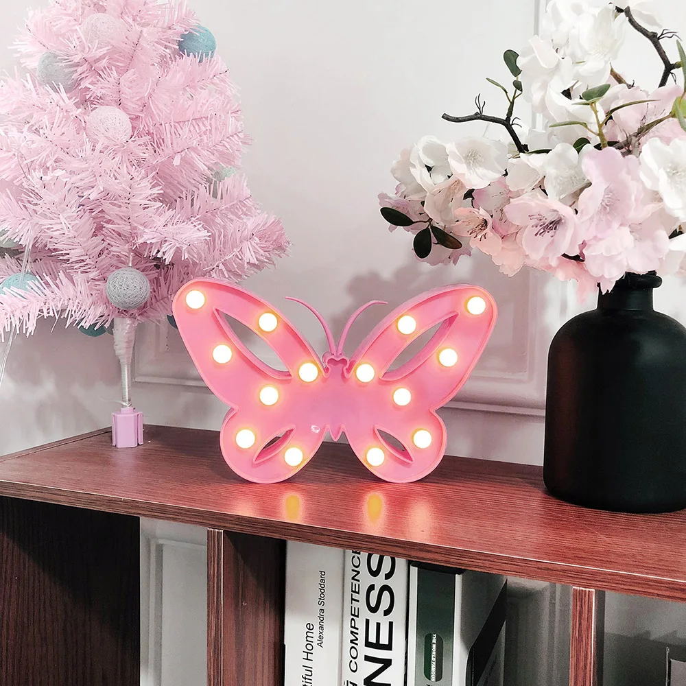 Бабочка Форма Ночной светильник светодиодный ing декоративный 3D s ночной