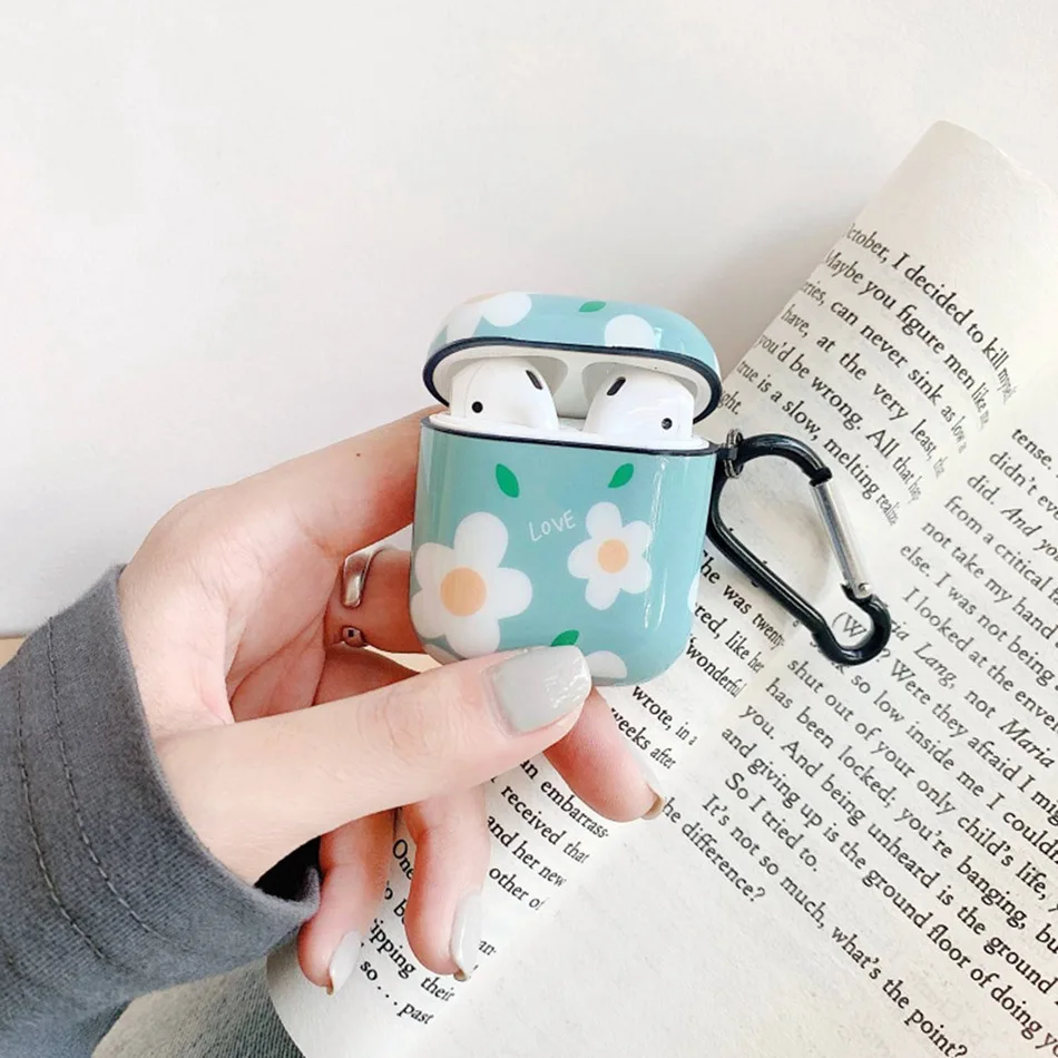 Беспроводной чехол для наушников для Airpods, чехол, Роскошный милый цветок, чехол для наушников для Apple Air Pods 2, чехол, защита, аксессуары для кожи