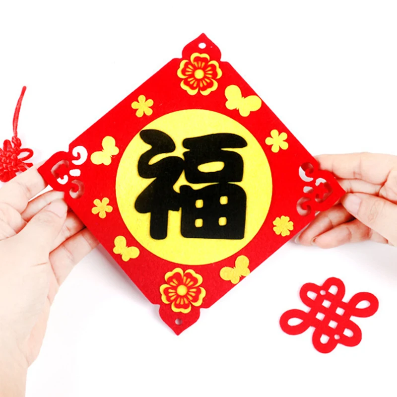 Тканевые художественные новогодние подвесные украшения детские игрушки ручной