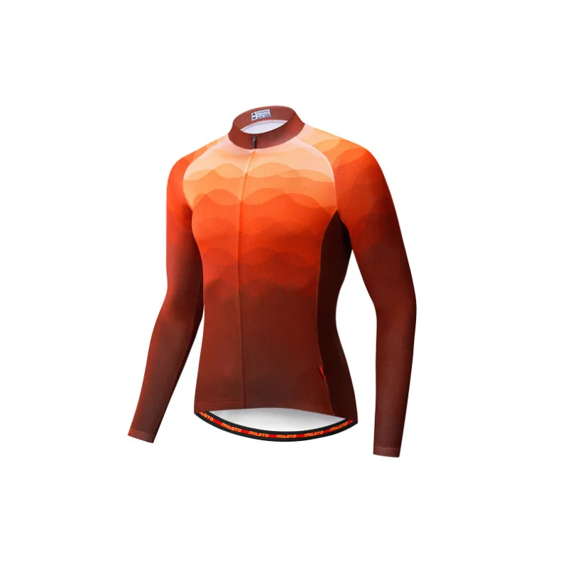 

Впитывающая пот и удобная Качественная мужская велосипедная майка с длинным рукавом, майка для горного велосипеда, велосипедная одежда, ве...