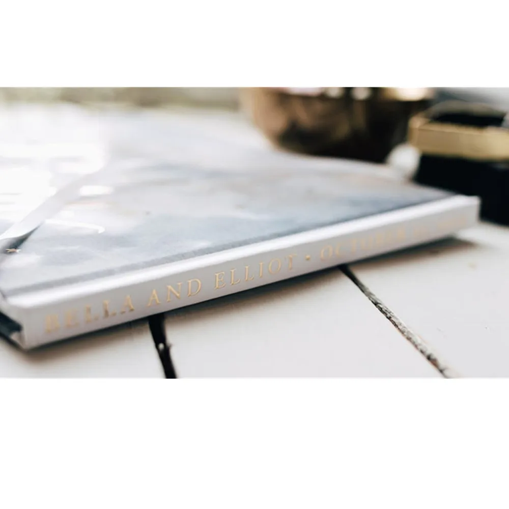 Фольга Золотая Свадебная Гостевая книга с именем звезды на заказ помолвка