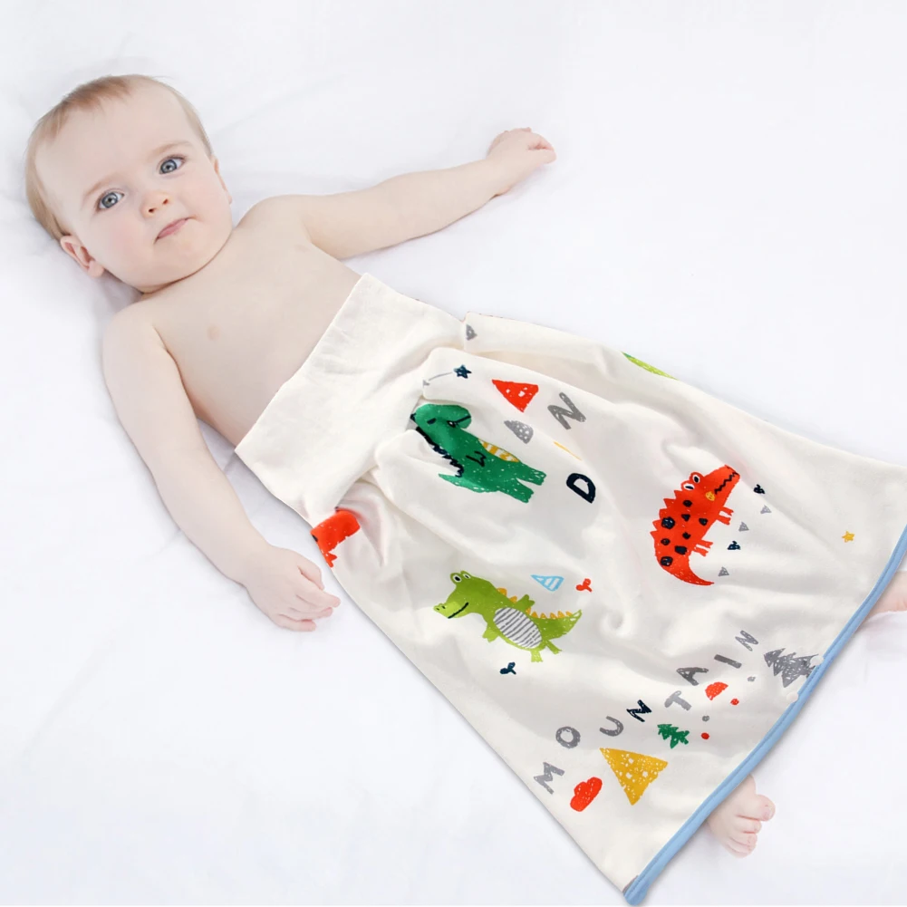 

Children Summer Diaper Skirt Short 2 In 1 Anti Bed-wetting Washable Cotton Bamboo Fiber Night Time Sleeping Potty Training Skirt