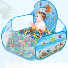 Безопасные Складные манежи портативный забор для детей детский открытый мяч для помещений бассейн с игровой корзиной палаткой детский игровой бассейн шариков для детей Подарки