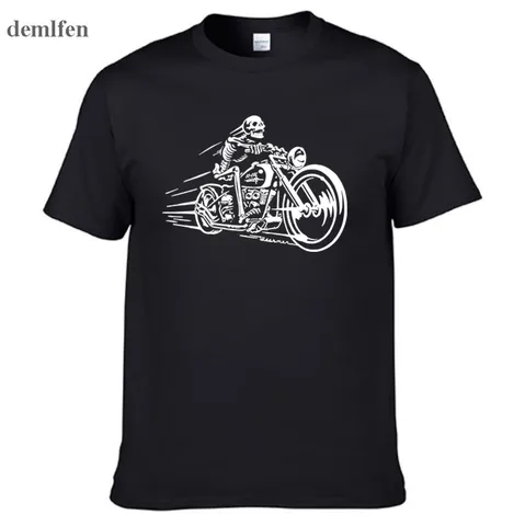 Новая стильная повседневная футболка с индивидуальным принтом, мужская рубашка, 3D мотоциклетная Байкерская летняя футболка в стиле хип-хоп