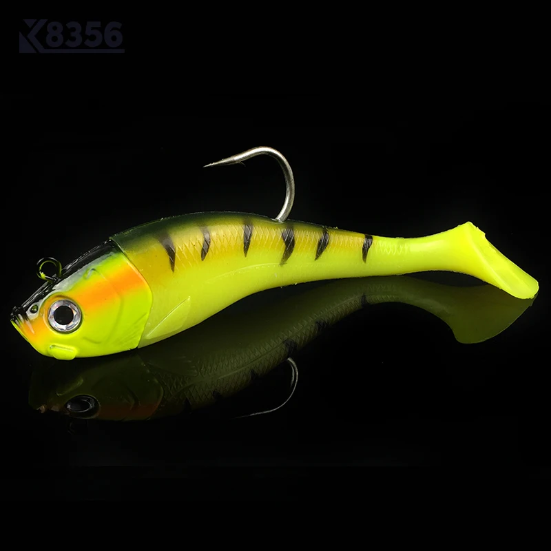 K8356 3D Рыбная приманка для рыбалки с глазками со свинцовым большие мягкие приманки
